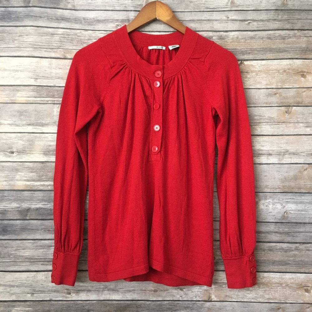 Guinevere tomatoe red angora blend sweater
